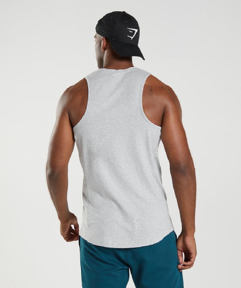 Podkoszulki Męskie Gymshark React Głęboka Szare | PL 3990NWY